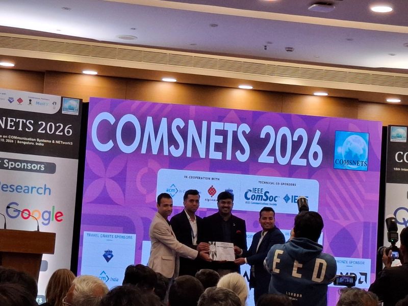 Receiving the Best Demo Award